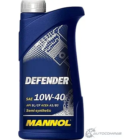 Моторное масло полусинтетическое Stahlsynt Defender 10W-40, 1 л MANNOL 4 BSRV 4036021102566 1436799288 изображение 0
