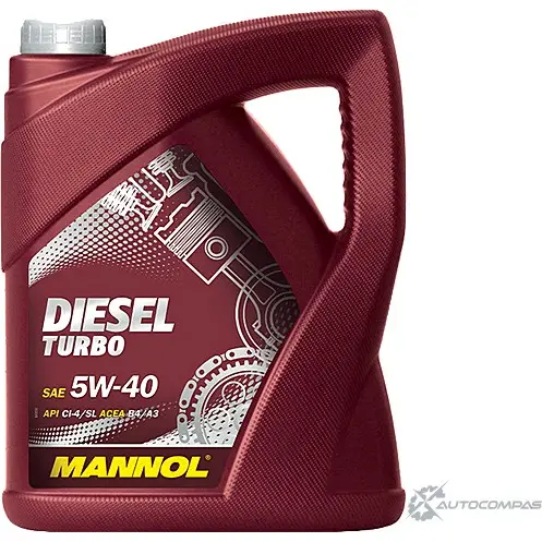 Моторное масло синтетическое Diesel Turbo 5W-40 API CI-4-SL, 5 л MANNOL 4036021505107 MVXB UB 1436799212 изображение 0