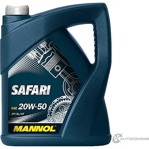 Моторное масло минеральное Safari 20W-50 API SN-CH-4, 5 л MANNOL W A1PB 4036021506159 1436799230