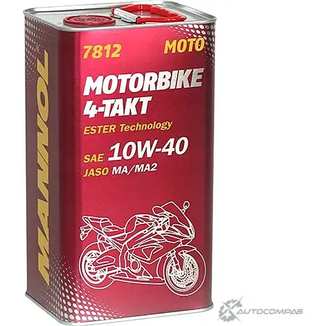 Моторное масло cинтетическое 4-TAKT MOTORBIKE 10W-40, 4 л MANNOL 1436798842 6006 H9N RR