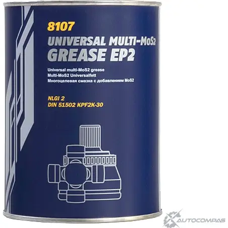 Смазка литиевая универсальная EP-2 Multi-MoS2 Grease, 800 г MANNOL 80105600080 1436798213 I4ZLIT O T0LZUP