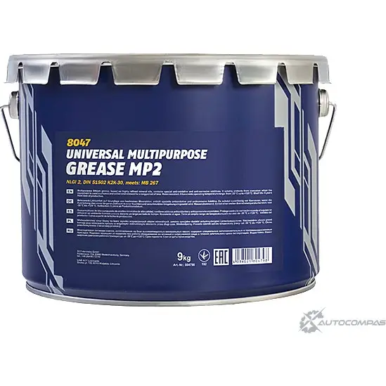 Смазка литиевая универсальная MP-2 Multipurpose Grease, 9 кг MANNOL 1436798199 O VZSUNP T0UWYJ 80479800900