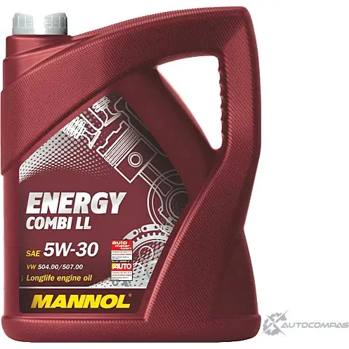 Моторное масло синтетическое Energy Combi LL 5W-30 API SN-CF, 5 л MANNOL 88888700500 1436798310 ZN4Y Y