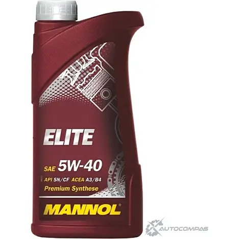 Моторное масло синтетическое ELITE 5W-40, 1 л MANNOL 1436799038 EL10125 PO 6SQX изображение 0