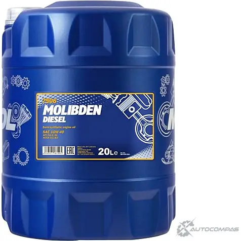 Моторное масло полусинтетическое MOLIBDEN DIESEL 10W-40, 20 л MANNOL O0L K9 1436798073 MD16149 изображение 0