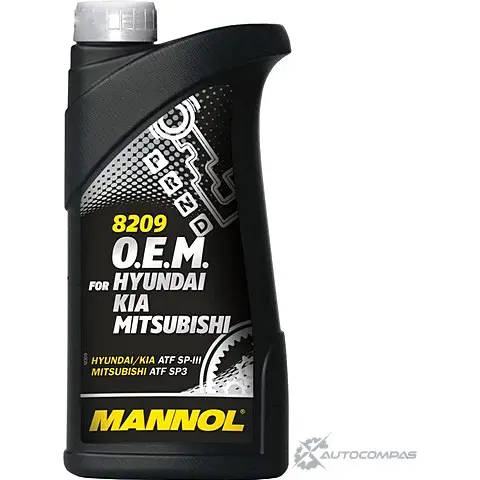 Трансмиссионное масло в акпп синтетическое MN82091 MANNOL ATF Dexron 3, ATF SP-3, 1 л MANNOL V64KL 6 1436798017 MN82091