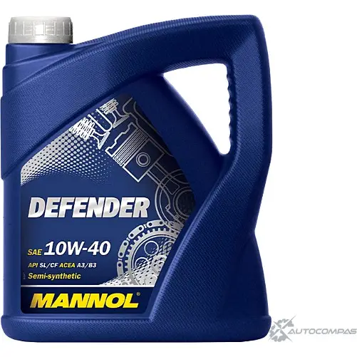 Моторное масло полусинтетическое Stahlsynt Defender 10W-40, 4 л MANNOL B54A Y 1436799091 SD40256