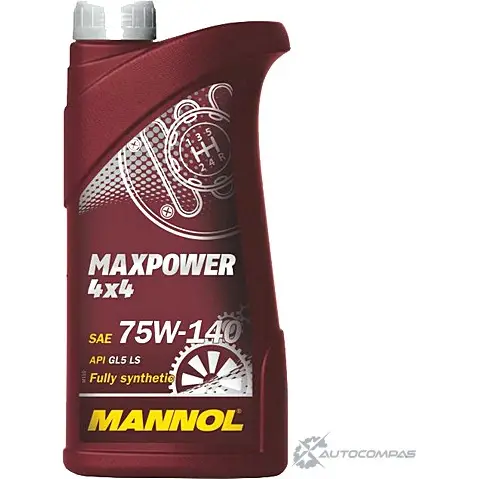 Трансмиссионное масло в мкпп, редуктор синтетическое SG10200 MANNOL SAE 75W-140 API GL-5, API GL-5, 1 л MANNOL DV5GO C4 SG10200 1436798997