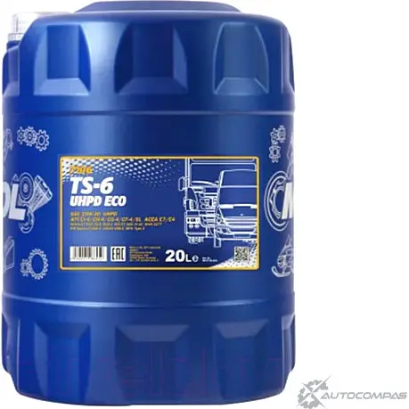 Моторное масло полусинтетическое TS-6 UHPD Eco 10W-40, 20 л MANNOL 1436799098 TS16645 3H8 50