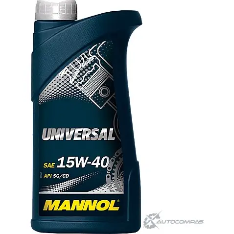 Моторное масло минеральное Universal 15W-40 API SG-CD, 1 л MANNOL 1PT 24 UN10025 1436799026 изображение 0