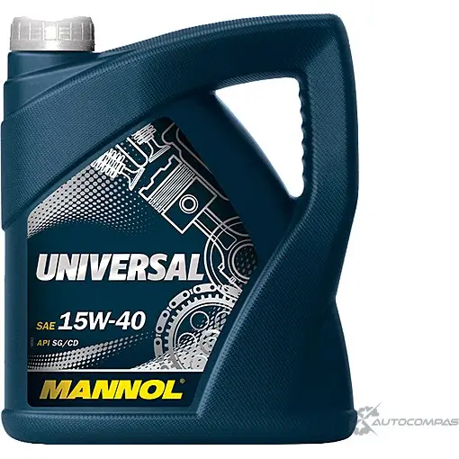 Моторное масло минеральное Universal 15W-40 API SG-CD, 4 л MANNOL 1436799027 W7HZ 6 UN40027
