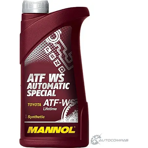 Трансмиссионное масло в акпп синтетическое WS10112 MANNOL, 1 л MANNOL 1436798986 1AU1 ZU WS10112