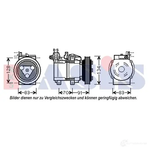 Компрессор кондиционера AKS DASIS 879942 JXL EJ 4044455542711 852558n