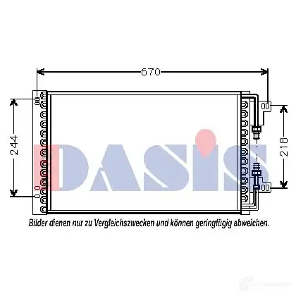 Радиатор кондиционера AKS DASIS R3 KSGM 4044455326564 082026n 867760