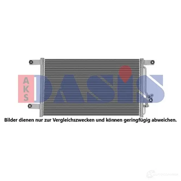 Радиатор кондиционера AKS DASIS 4044455808961 G168 1F0 1424782179 142041n