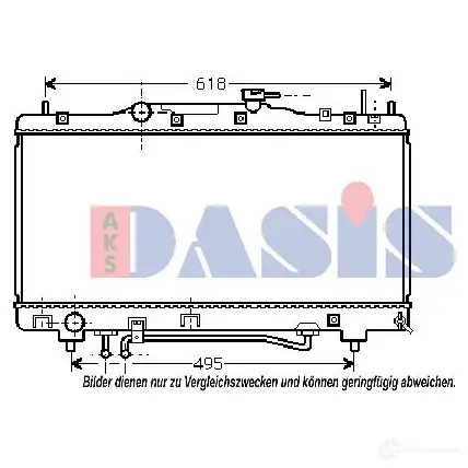 Радиатор кондиционера AKS DASIS R 7OTA4M 4044455322009 872895 322040n - Изображение 1