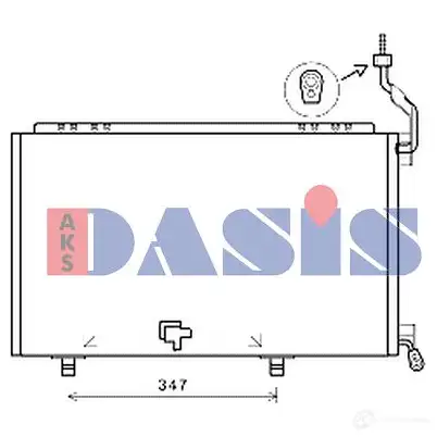 Радиатор кондиционера AKS DASIS YV2G7Q W 092069n 1437279364 изображение 0