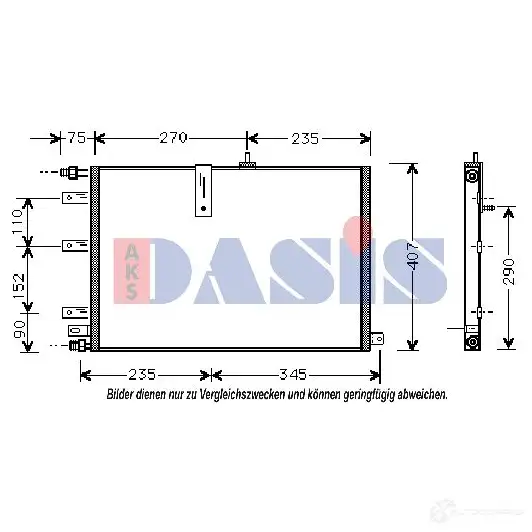 Радиатор кондиционера AKS DASIS 24 AHE 192030n 4044455321118 871489