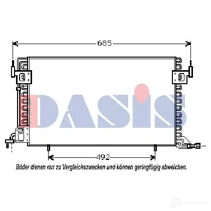 Радиатор кондиционера AKS DASIS AJK0N 8 4044455318064 867018 062340n изображение 0