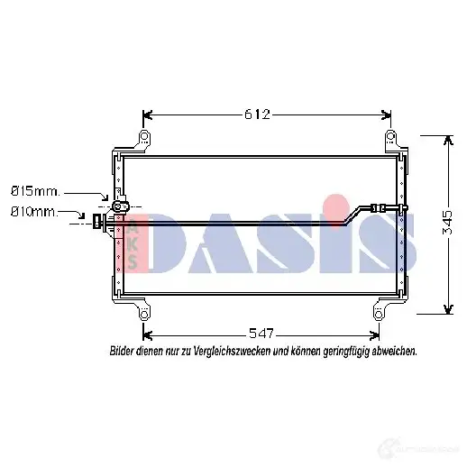 Радиатор кондиционера AKS DASIS 4044455318477 082160n M FI4V 867796 изображение 0