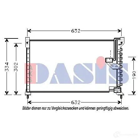 Радиатор кондиционера AKS DASIS G5 I2UM 102030n 4044455318989 868559