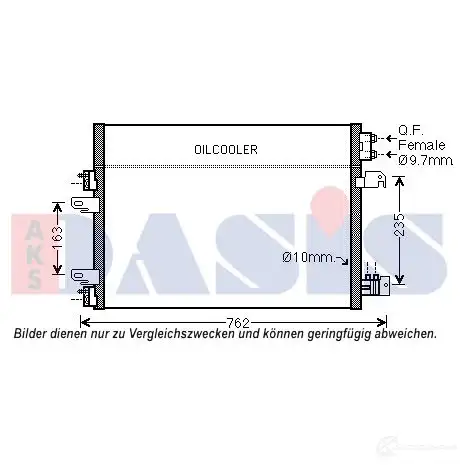 Радиатор кондиционера AKS DASIS CGH VEP 4044455548072 874825 522079n изображение 0