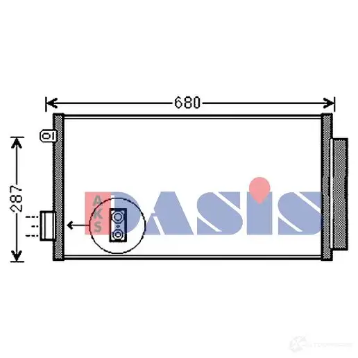 Радиатор кондиционера AKS DASIS 867787 082054n 67 IMG 4044455549543 изображение 0