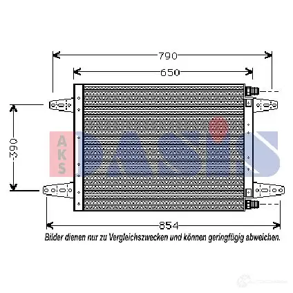Радиатор кондиционера AKS DASIS GAJZ R 4044455321767 872478 272010n