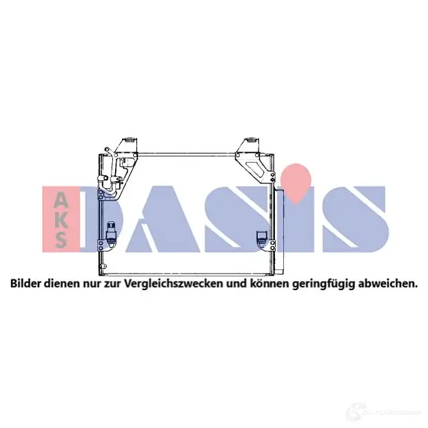 Радиатор кондиционера AKS DASIS 1437273295 Q EEQMYX 212108n