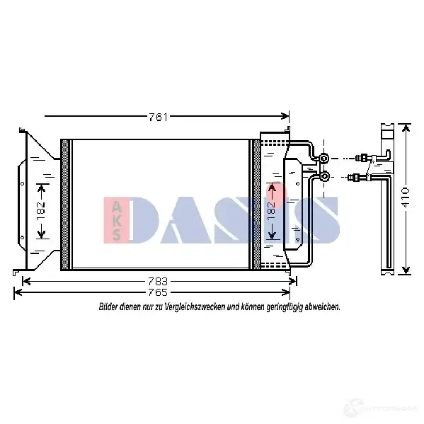 Радиатор кондиционера AKS DASIS D V67C37 874785 4044455327103 522035n