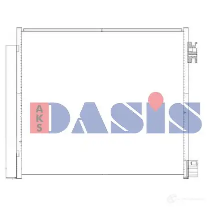 Радиатор кондиционера AKS DASIS LC49J4 6 4044455683582 072058n 867436 - Изображение 1