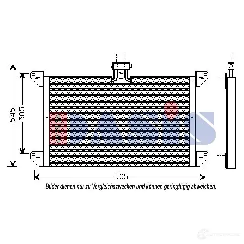 Радиатор кондиционера AKS DASIS 872479 4044455321774 272020n BKH 9V изображение 1