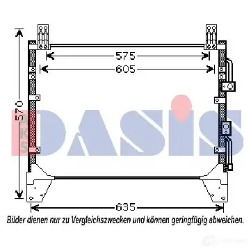 Радиатор кондиционера AKS DASIS B E0T6R1 4044455464709 512047n 874404 изображение 0