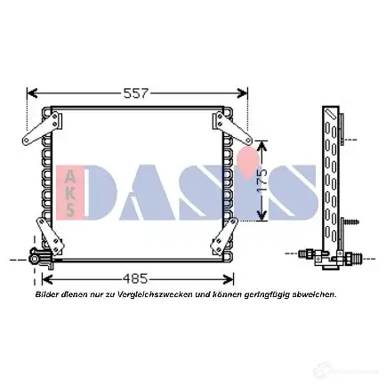 Радиатор кондиционера AKS DASIS ZX MWU 4044455318309 867449 072230n