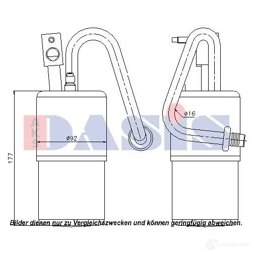 Осушитель кондиционера AKS DASIS 8N Z4UU 800073n 4044455337546 877749