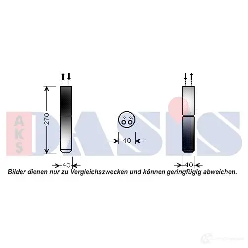 Осушитель кондиционера AKS DASIS 4044455502098 878041 H1500 VM 800574n изображение 0