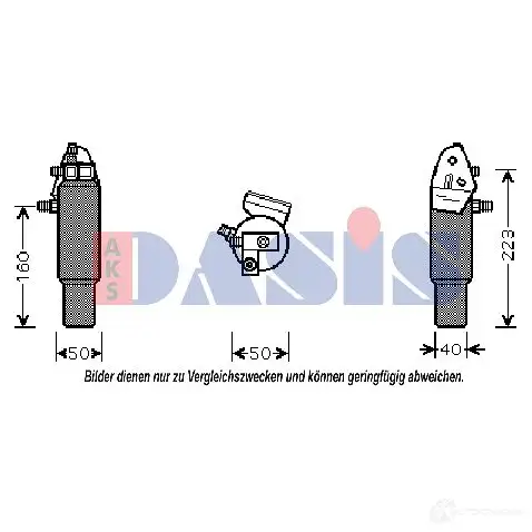 Осушитель кондиционера AKS DASIS TJ N7SP 878205 802170n 4044455336648
