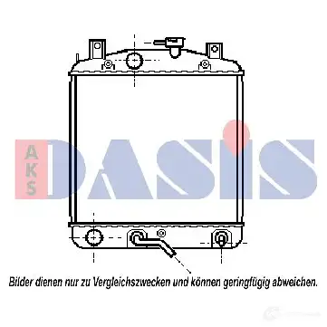 Радиатор охлаждения двигателя AKS DASIS 23BL OD1 360300n 4044455190318 873104 изображение 0