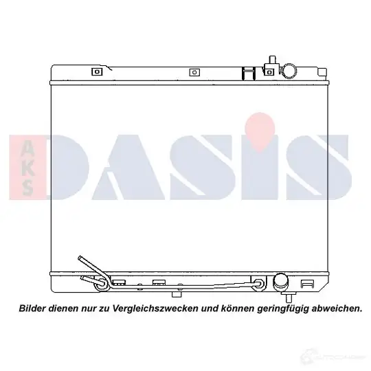 Радиатор охлаждения двигателя AKS DASIS 510183n 874345 4UTG4Y 1 4044455678779 изображение 0