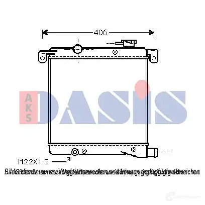Радиатор охлаждения двигателя AKS DASIS 4044455202370 2A67L K 030000n 865947