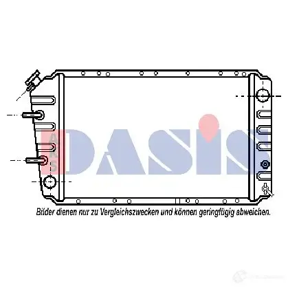 Радиатор охлаждения двигателя AKS DASIS 4044455189909 350040n W0VY E 872986