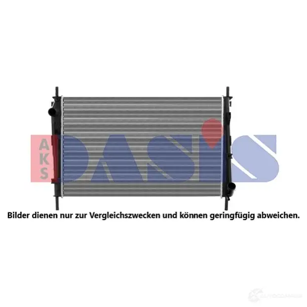 Радиатор охлаждения двигателя AKS DASIS 868181 091610n 7 I86N5 4044455196471 изображение 1