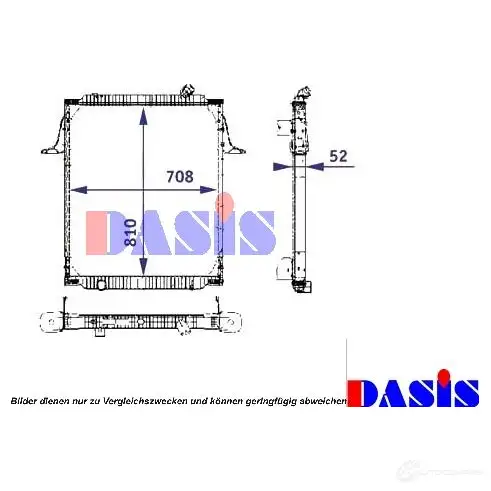 Радиатор охлаждения двигателя AKS DASIS 390000n 4044455161042 HF1F 9 873262