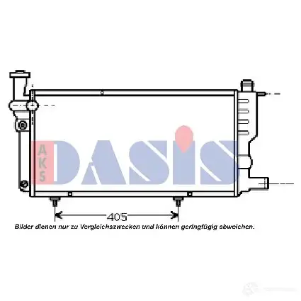 Радиатор охлаждения двигателя AKS DASIS 2 44WS2F 4044455184072 161360n 870785