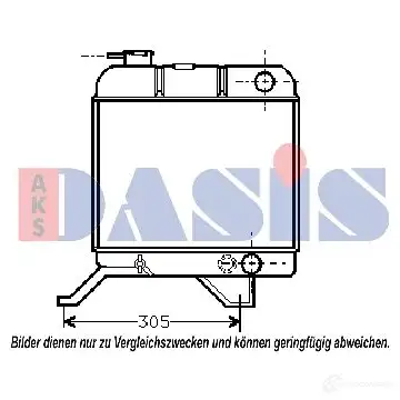 Радиатор охлаждения двигателя AKS DASIS 4044455183419 160470n E KOSL6T 870747