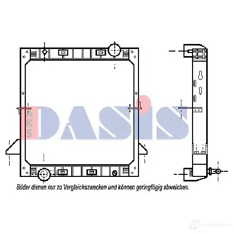 Радиатор охлаждения двигателя AKS DASIS 8 TU0KW 4044455158868 400210n 873456