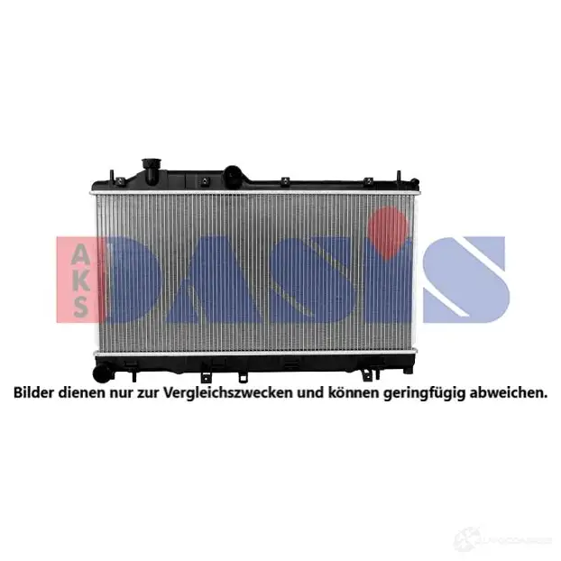 Радиатор охлаждения двигателя AKS DASIS 4044455567073 350045n 872991 962 6XY2 изображение 0