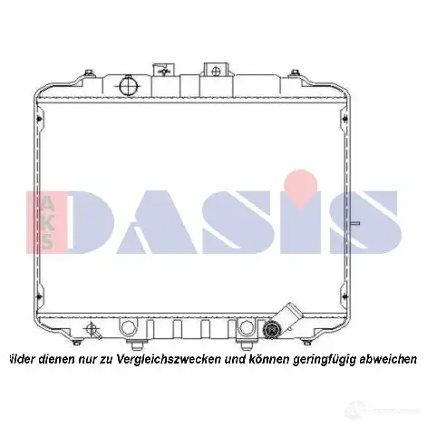 Радиатор охлаждения двигателя AKS DASIS 560029n 874956 4044455210610 I3 ZXV9