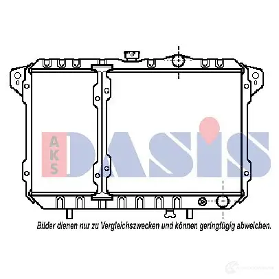 Радиатор охлаждения двигателя AKS DASIS 873169 370046n 4044455209539 ONE NR