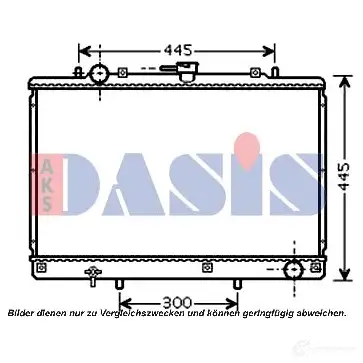 Радиатор охлаждения двигателя AKS DASIS G3 MSD 140071n 4044455435518 6108824 изображение 0